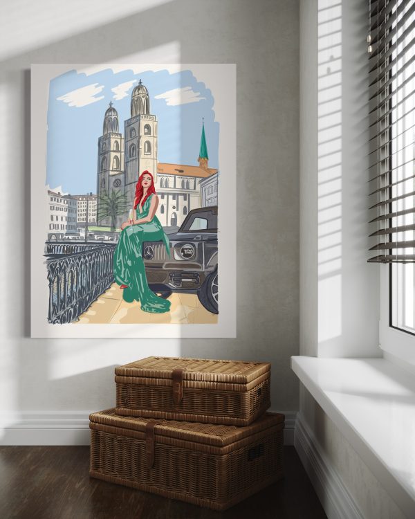 "Züri Girl – Zurich" – Fine Art Print on Archival Paper