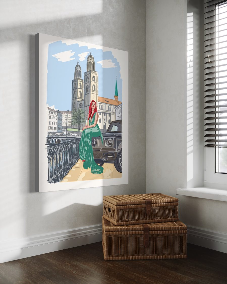 "Züri Girl – Zurich" – Fine Art Print on Archival Paper - Image 4